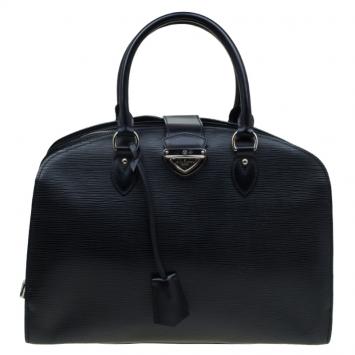 Pre Owned Louis Vuitton Black Epi Leather Pont Neuf GM Bag