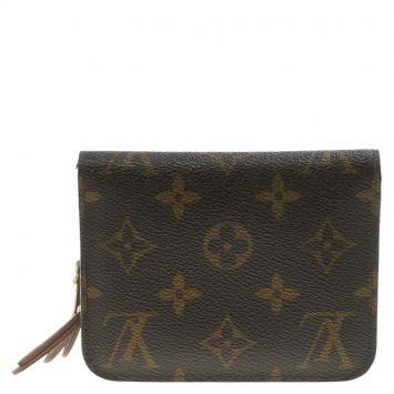 Pre Owned Louis Vuitton Monogram Canvas Fleuri Insolite Compact Wallet
