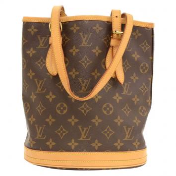 Pre Owned Louis Vuitton Monogram Canvas Petite Bucket Bag