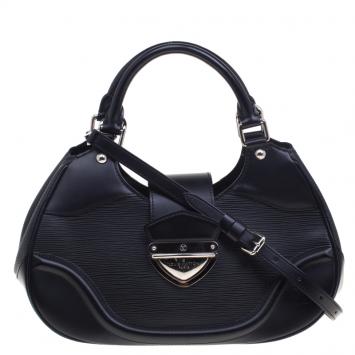 Pre Owned Louis Vuitton Black Epi Leather Sac Montaigne Bag