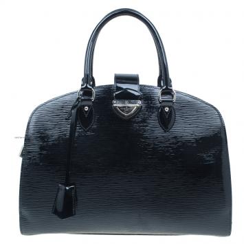 Pre Owned Louis Vuitton Black Epi Leather Pont Neuf Tote GM