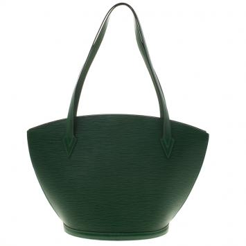 Pre Owned Louis Vuitton Borneo Green Epi Leather Saint Jacques GM Bag