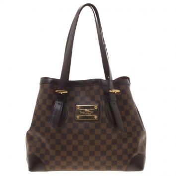Pre Owned Louis Vuitton Damier Ebene Canvas Hampstead MM Bag