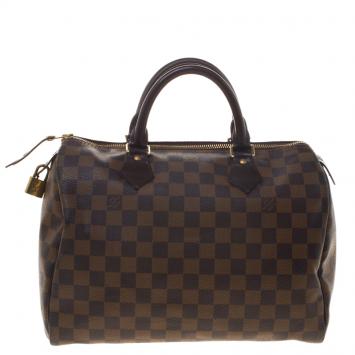 Pre Owned Louis Vuitton Damier Ebene Canvas Speedy 30