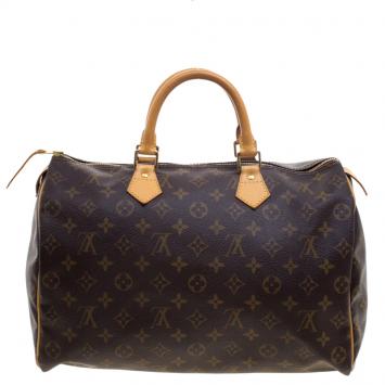 Pre Owned Louis Vuitton Monogram Canvas Speedy 35