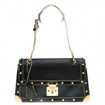 Pre Owned Louis Vuitton Black Suhali Leather Le Talentueux Bag