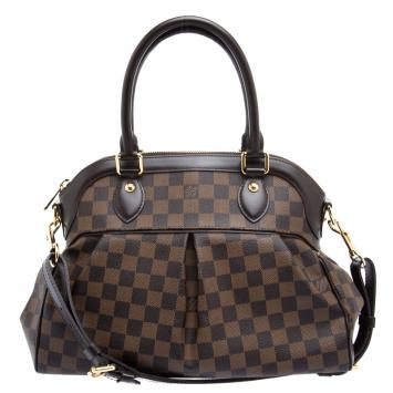 Pre Owned Louis Vuitton Damier Ebene Canvas Trevi PM Bag