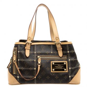 Pre Owned Louis Vuitton Monogram Canvas Limited Edition Riveting Bag