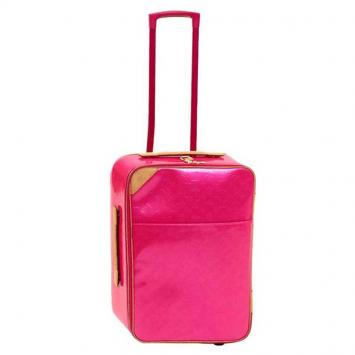 Pre Owned Louis Vuitton Rose Pop Monogram Vernis Pegase 55 Suitcase