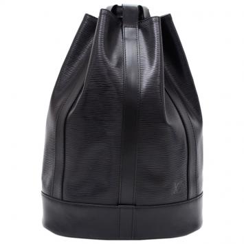 Pre Owned Louis Vuitton Noir Epi Leather Randonnee Backpack