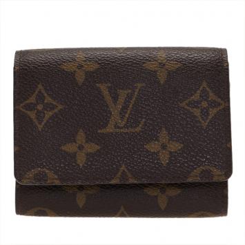 Pre Owned Louis Vuitton Monogram Canvas Business Card Holder 
