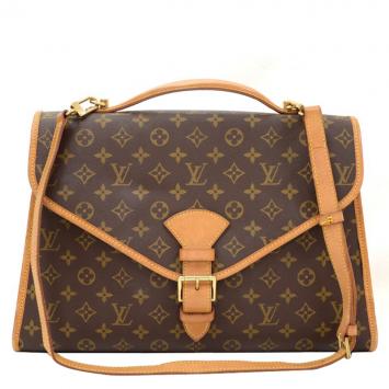 Pre Owned Louis Vuitton Monogram Canvas Beverly Briefcase GM