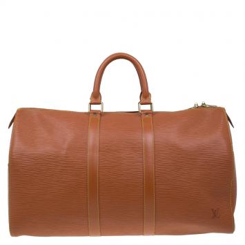 مملوكة مسبقًا Louis Vuitton Cipango Gold Epi Leather Keepall 45