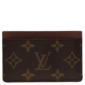 Pre Owned Louis Vuitton Monogram Canvas Card Holder