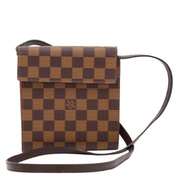 Pre Owned Louis Vuitton Damier Ebene Canvas CD Case Holder