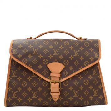 Pre Owned Louis Vuitton Monogram Canvas Beverly Briefcase MM