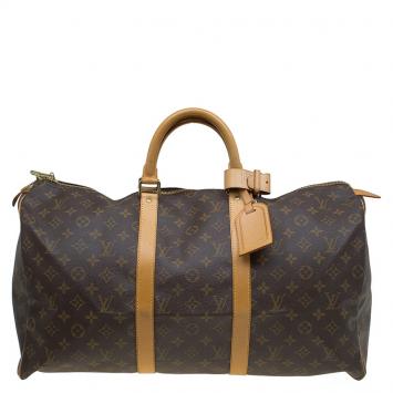 مملوكة مسبقًا Louis Vuitton Monogram Canvas Keepall 50