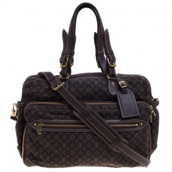 Pre Owned Louis Vuitton Fusain Monogram Mini Lin Sac a Langer Diaper Bag