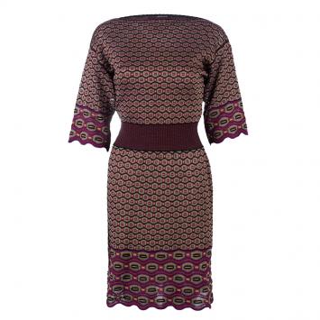 Pre Owned M Missoni Multicolor Flare Dress S