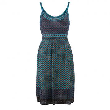 Pre Owned M Missoni Multicolor Sleeveless Bodycon Dress S