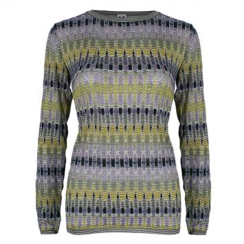 Pre Owned M Missoni Multicolor Knit Long Sleeve Sweater M