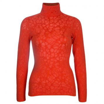 Pre Owned M Missoni Red Turtle Neck Long Sleeve Sweater S