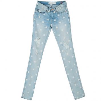 Pre Owned Marc by Marc Jacobs Lily Dot Blue Ripped Jeans S