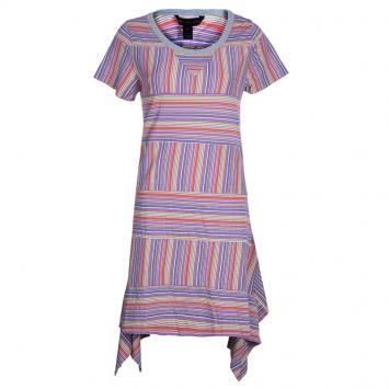 Pre Owned Marc by Marc Jacobs Multicolor Striped A-line Knit Dress L
