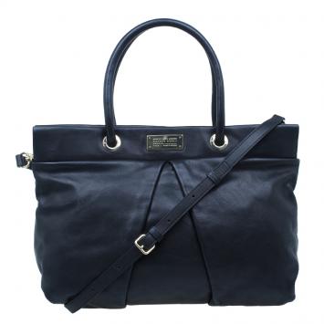Pre Owned Marc by Marc Jacobs Black Leather Marchive Tote Bag