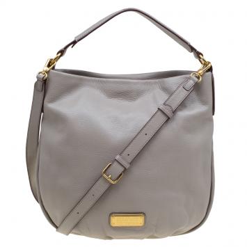 مملوكة مسبقًا Marc by Marc Jacobs Grey Leather New Q Hillier Hobo