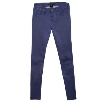 Pre Owned Marc by Marc Jacobs Violet Bloom Lambskin Leather Skinny Jeans S