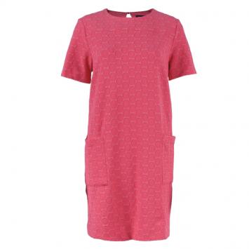 Pre Owned Marc by Marc Jacobs Hot Pink Textured Shift Dress M