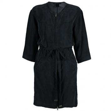 Pre Owned Marc by Marc Jacobs Black Zip Detail Dress S