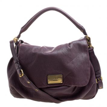 Pre Owned Marc by Marc Jacobs Old Burgundy Leather Classic Q Lil Ukita Crossbody Bag