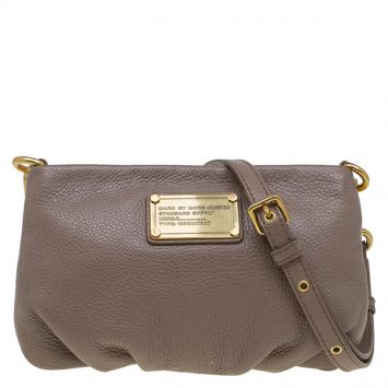 Pre Owned Marc by Marc Jacobs Brown Leather Classic Q Percy Crossbody