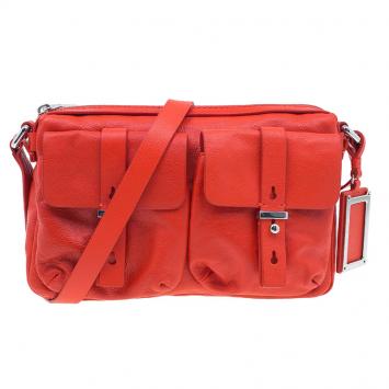 Pre Owned Marc by Marc Jacobs Red Leather Werdie Camera Crossbody Bag