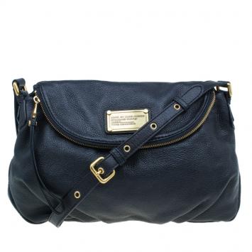 Pre Owned Marc by Marc Jacobs Black Leather Classic Q Natasha Crossbody Bag