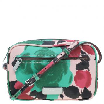 Pre Owned Marc by Marc Jacobs Multicolor Leather Jerrie Rose Sally Crossbody Bag