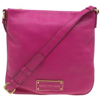 Pre Owned Marc by Marc Jacobs Pink Leather Too Hot To Handle Sia Crossbody Bag
