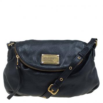 Pre Owned Marc by Marc Jacobs Black Leather Classic Q Natasha Crossbody Bag