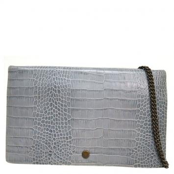 مملوكة مسبقًا Marc By Marc Jacobs Grey Snakeskin Print Leather Shoulder Bag