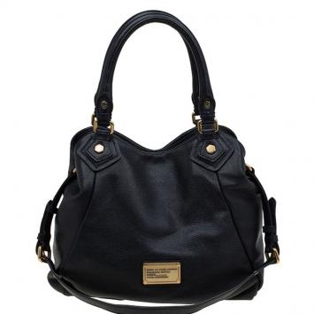 Pre Owned Marc by Marc Jacobs Black Leather Classic Q Francesca Shoulder Bag
