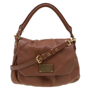 Pre Owned Marc by Marc Jacobs Brown Leather Classic Q Lil Ukita Satchel