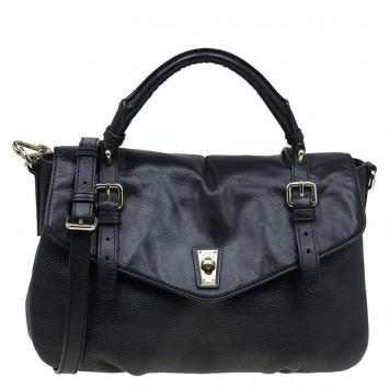 Pre Owned Marc by Marc Jacobs Black Leather Shoulder Bag