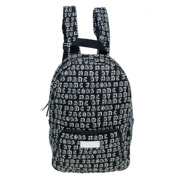 Pre Owned Marc by Marc Jacobs Black Neoprene Dynamite Logo 13 Computer Backpack