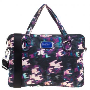 Pre Owned Marc By Marc Jacobs Multicolor Nylon Pretty 15 Laptop Bag