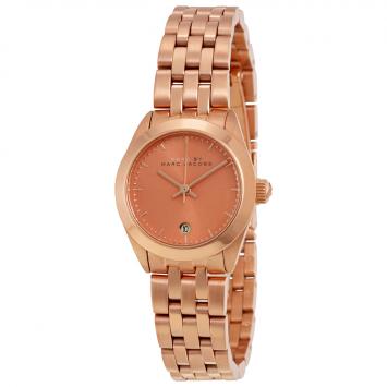 Pre Owned Marc by Marc Jacobs Rose Gold Gold-Plated Stainless Steel MBM3377 Women's Wristwatch 26MM