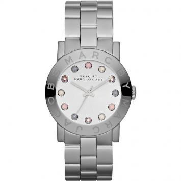 Pre Owned Marc by Marc Jacobs White Stainless Steel MBM3214 Women's Wristwach 36MM