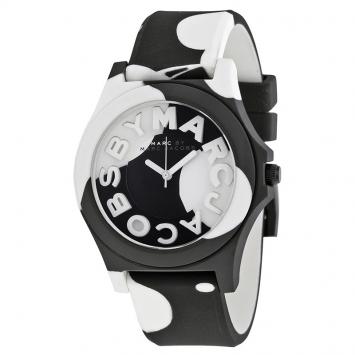 Pre Owned Marc by Marc Jacobs Black & White Stainless Steel MBM4027 Women's Wristwatch 40MM