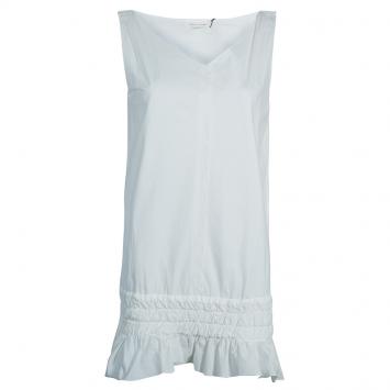 Pre Owned Marc Jacobs White Smocked Top S